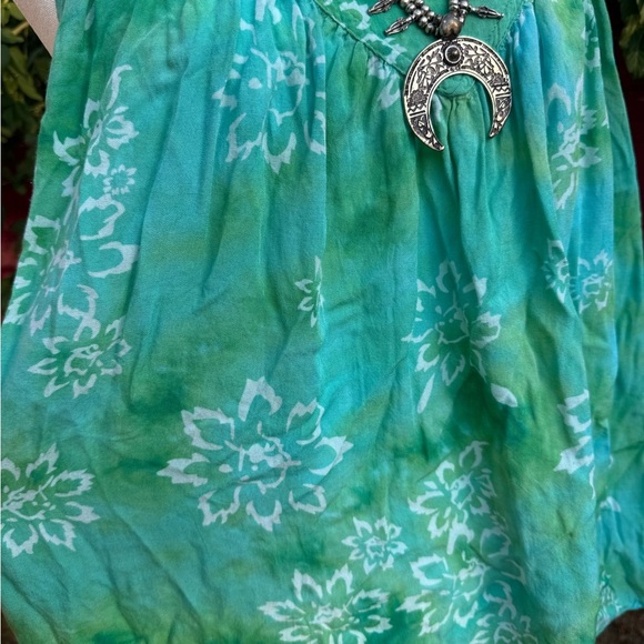 EUC- Vintage Batik Tie Dye Sleeveless Top- Size S-L - Picture 4 of 6
